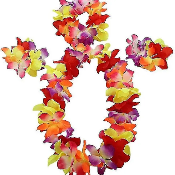 1 Sæt 80cm Voksen Fest Hawaii Kjole Hula Græs Nederdel Ved