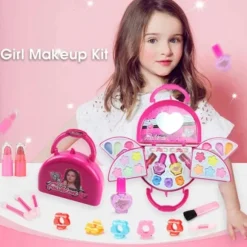 1 sæt makeup-sæt til piger, vaskbart makeup-sæt til småbørn og børn