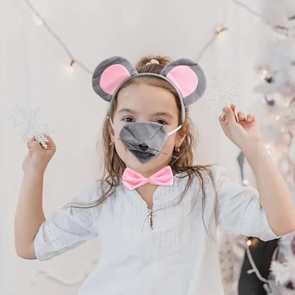 1 Sæt Rottekostume Hovedbeklædning Dyreører Hårbånd Ører Hårbånd Museører Hårring Fest Dekorativt Hårbånd Muse Cosplay Hårbånd Kvinder Hovedbeklædning | Fyndiq