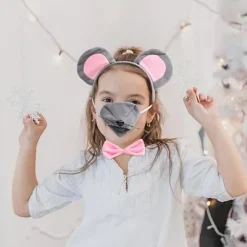1 Sæt Rottekostume Hovedbeklædning Dyreører Hårbånd Ører Hårbånd Museører Hårring Fest Dekorativt Hårbånd Muse Cosplay Hårbånd Kvinder Hovedbeklædning | Fyndiq