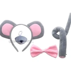 1 sæt rottekostume hovedbeklædning dyreører hårbånd ører hårbånd museører hårring fest dekorativt hårbånd mus cosplay hårbånd kvinder hovedbeklædning-FO- | Fyndiq