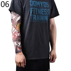 1 stk. 46 cm Køre Solcreme Arm Tatovering Ærme Mand Kvinde Cool Cykling Midlertidig Flash Tatovering Strækbar Skorpion Falske Ærmer