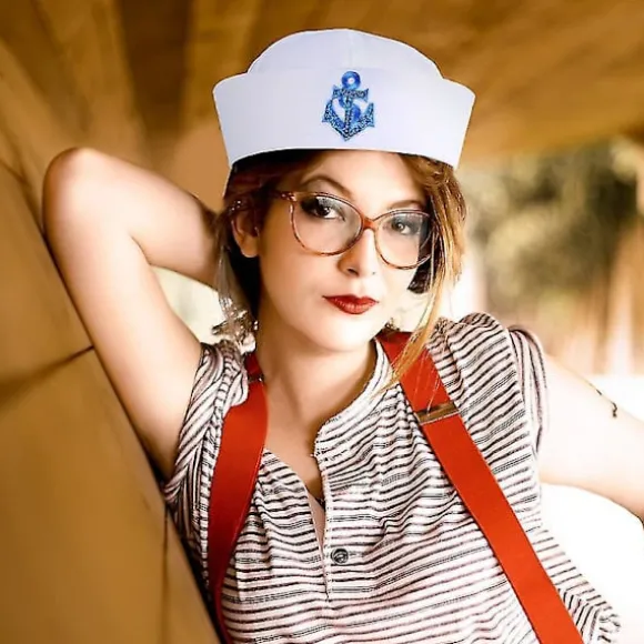 1 stk. 58 cm Voksen Sømandskostume Hat Navy Cosplay Party Kostume Hat
