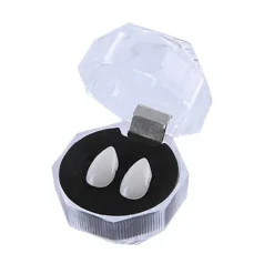 2 stk. 13/15/17/19 mm Halloween Fake Vampyr Tænder Hugtænder Gebis Rekvisit Fest Dekoration TSUNDEAU 17mm
