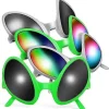 4 stk. Alien Briller Sjove Solbriller Simulation Alien Øjne Fest Kostume Rekvisitter