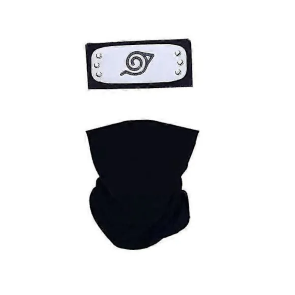 7 stk. Anime Naruto Pandebånd Sæt Kakashi Maske Performance Rekvisitter Cosplay Sæt