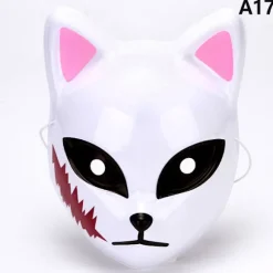1 Stk Anime Rævemasker Half Face Cat Mask Maskerade Festival Del A17