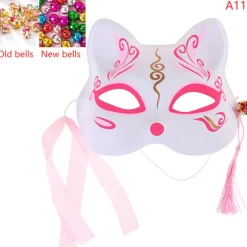 1 Stk Anime Rævemasker Half Face Cat Mask Maskerade Festival Del Color A11