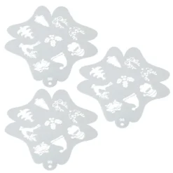 3 stk. ansigtsmaling stencils hule ansigts- og kropsmaling skabeloner ansigts tracing stencils til børn jule kropskunst maleri