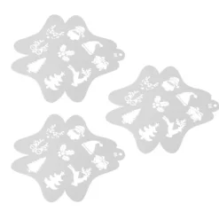 3 stk. ansigtsmaling stencils hule ansigts- og kropsmaling skabeloner ansigts tracing stencils til børn jule kropskunst maleri