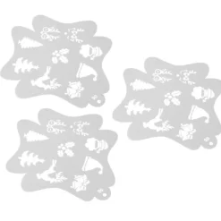 3 stk. ansigtsmaling stencils hule ansigts- og kropsmaling skabeloner ansigts tracing stencils til børn jule kropskunst maleri