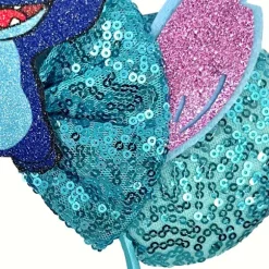 1 stk. (BabyStitch) Officiel kostume-hårbøjle med glittervinger og Stitch-ansigt - Rollespilstilbehør egnet til kvinder og mænd, fødselsdagsfest 1pc | Fyndiq