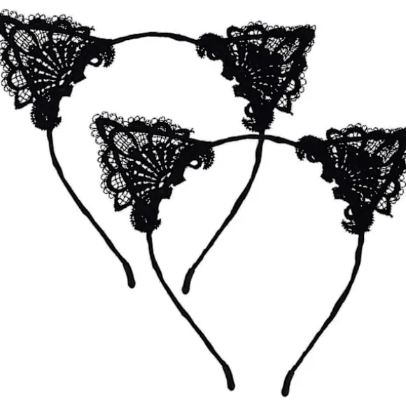 2 stk Blonde Katteører Hårbånd Sort Halloween Kostume Hårbånd Fest Hovedbøjle Fødselsdag Maskerade Hovedbeklædning Festival Cosplay Piger Håraccessories | Fyndiq