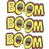 3 stk. Boom Style Sjove Festbriller Festrekvisitter Festdekorationer Festbriller