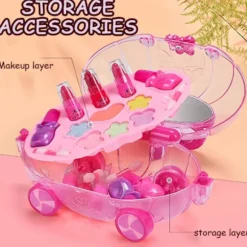 32 STK Børne Make-up Legetøj Piger Ægte Make-up Sæt Vaskbart Ikke-giftigt A9