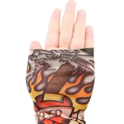 6 stk. Cool Tatoveringsærmer Armstrømper, falsk midlertidig tatovering, elastisk solcremeovertræk til mænd og kvinder