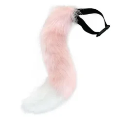 3 stk. Cosplay Katte Søde Ører Hårbånd Pelsagtig Ræv Hale Klokke Halskæde Sæt Legetøj Pink