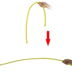 2 stk. Deluxe Stivt Reb Magiske Tricks GUL Yellow