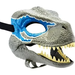 3 stk. Dinosaur Maske Hovedbeklædning - Velociraptor Maske & Tyrannosaurus Rex Maske Bundle, Dinosaur Legetøj Med Åbning Bevægelig Kæbe