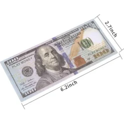 150 stk. dobbeltsidet rekvisit penge dollars replika sedler multicolor sæt (Fww)