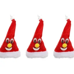 3 stk. elektrisk svingende julehat, dansende juletræ, elektrisk svingende juletræ, plys julefestfavorit CJY