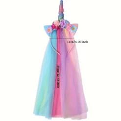 1 stk. Enhjørning Hårbøjle til - Magisk Prinsesse Tiara med & Farver, Blød Komfortabel Hårbøjle Egnet til Julefester, Bryllup (FMY) 1pcs Headband Rainbow Color | Fyndiq