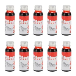 10 stk. falsk blod 30 ml flaske sikker vaskbar naturtro Halloween Cosplay makeup sceneblod