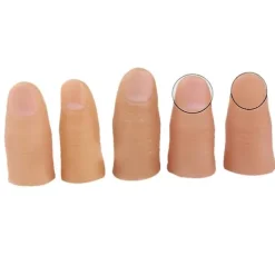 5 stk. Finger Trylletrick Falsk Blød Tommelfingerspids Close Up Scene Show Prop Prank Legetøj