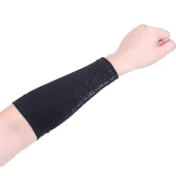2 stk. Fuld Underarm Tatovering Dæk Band Kompressionsærmer Solbeskyttelse Mænd Kvinder Black