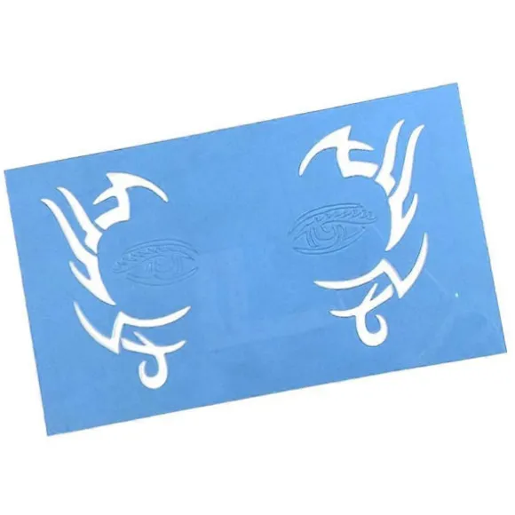 2-5 stk. Genanvendelige ansigtsmalingsstencils Kropsmalingsskabelon 4-lingling} 2 Pcs