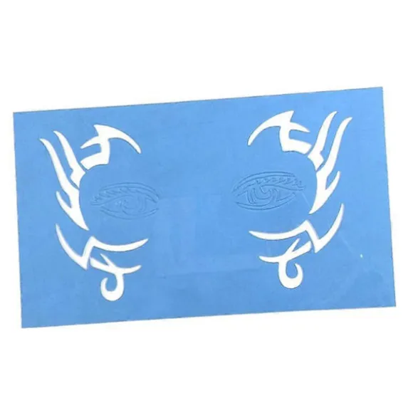 2-5 stk. Genanvendelige ansigtsmalingsstencils Kropsmalingsskabelon 4-lingling} 2 Pcs