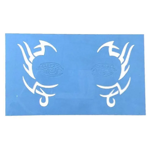 2-5 stk. Genanvendelige ansigtsmalingsstencils Kropsmalingsskabelon 4-lingling} 2 Pcs