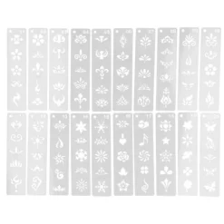 20 Stk. Genanvendelige DIY Ansigt- & Kropsmalings Stencils Sæt