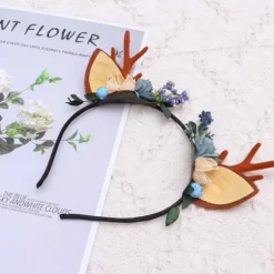 1 stk. Gevir Hovedbøjle Jul Hjorte Blomst Hovedbøjle Bær Rådyr