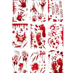 9 stk. Halloween Bilstickere Røde Blod Stickers 9PCS