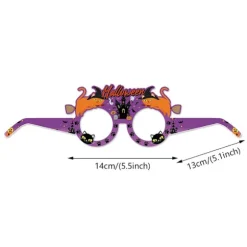 12 stk. Halloween Briller 3D Papir Briller Hekse Briller 12Pcs