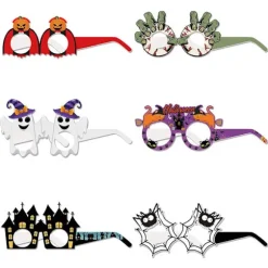 12 stk. Halloween Briller 3D Papir Briller Hekse Briller 12Pcs