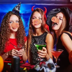 8 stk. Halloween grisetryne kostume nyhed grisetryne grise snude