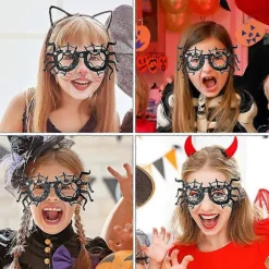 2 stk. Halloween Kostumer Sjove Halloween Briller Børn Halloween Trick Treat Legetøj-lingling}