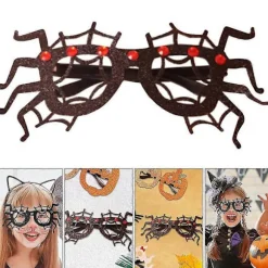 2 stk. Halloween Kostumer Sjove Halloween Briller Børn Halloween Trick Treat Legetøj-lingling}