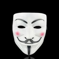 1 stk. Halloween Masker V for Vendetta Maske Anonym Guy Fawkes Halloween Fest Gave til Voksne Børn Film Tema Maske Cosplay Kostume black