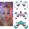 3 stk Halloween Noctilucent Ansigtssten Tattoo Sticker, cosplay (F)