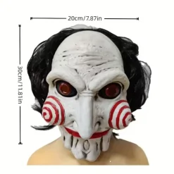 1 stk. Halloween skræmmende uhyggelig latex hovedbeklædning maske festrekvisitter Halloween