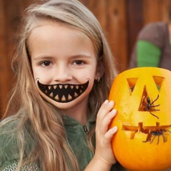 1/12 stk. Halloween Spøg Makeup Midlertidig Tatovering Tattoo stickers 04
