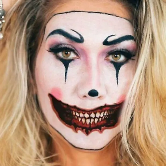 1/12 stk. Halloween Spøg Makeup Midlertidig Tatovering Tattoo stickers 04