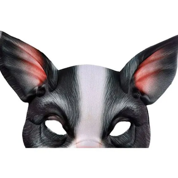 1 stk. Halv Ansigt Dyremaske Gris Maske Horror Gris Maske til Halloween