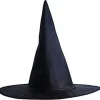 4 stk. heksehatte ┃ Børns Halloween-kostume ┃ Spids sort 34