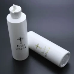 2/5 stk. helligvandsflaske religion kors bedende meditation husholdningsbeholder til påske jul kirke bedende gave (FMY) 2pcs
