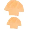 2 stk. Holdbar Makeup Paryk Latex Skaldede Hætter Voksne Munke Kostume Tilbehør