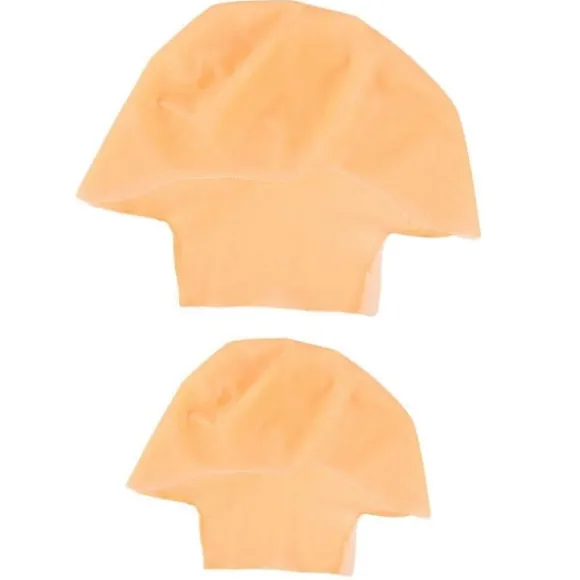 2 stk. Holdbar Makeup Paryk Latex Skaldede Hætter Voksne Munke Kostume Tilbehør